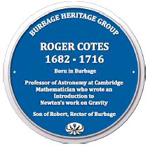 Roger Cotes - Blue Plaque St Catherine's Church Burbage